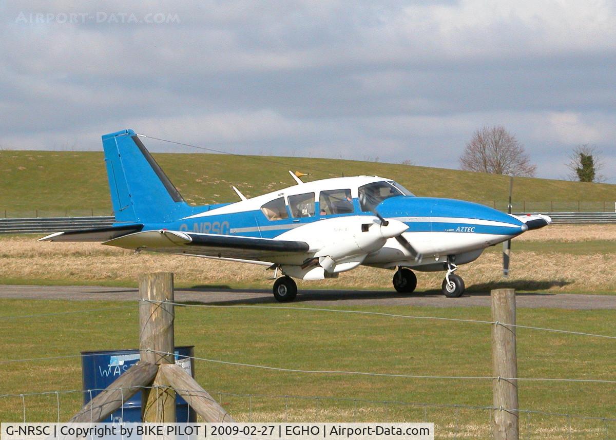 G-NRSC, 1973 Piper PA-23-250 Aztec C/N 27-7305142, GEMINAIR AZTEC TAXYING OUT FOR TEST FLIGHT