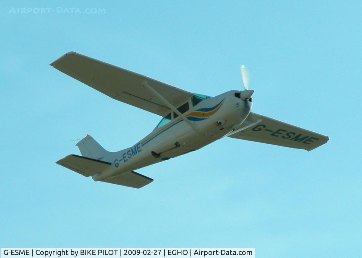 G-ESME, 1979 Cessna R182 Skylane RG C/N R182-01026, GEAR UP AND CLIMBING OUT OF RWY 25