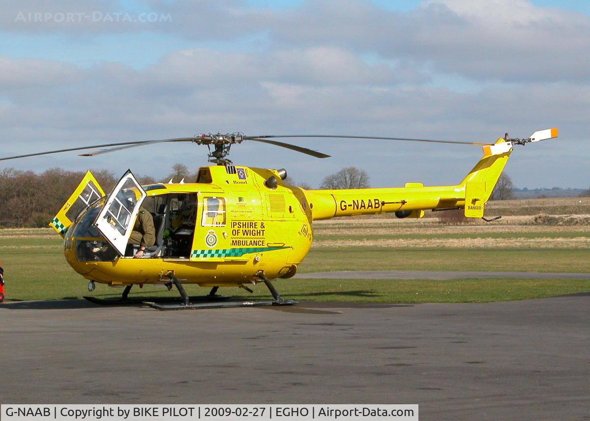 G-NAAB, 1979 MBB Bo.105DBS-4 C/N S.416, PREPAIRING TO START UP