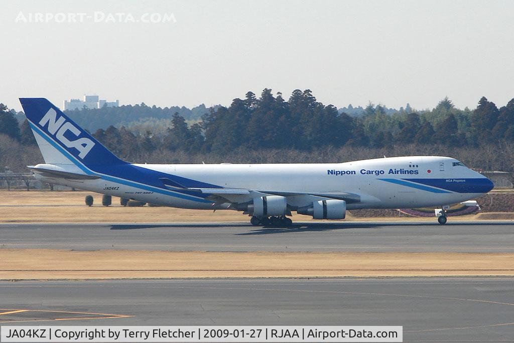 JA04KZ, 2006 Boeing 747-481F(SCD) C/N 34283, NCA B747F at Narita