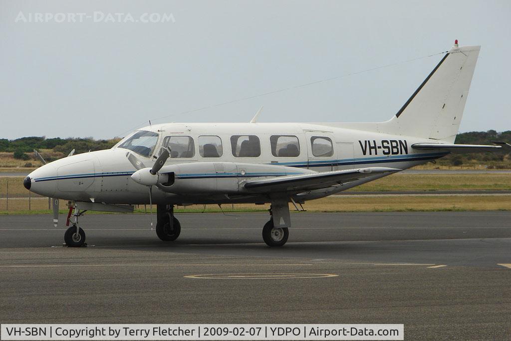 VH-SBN, 1973 Piper PA-31-350 Chieftain C/N 31-7305070, Piper PA-31-350 at Devonport