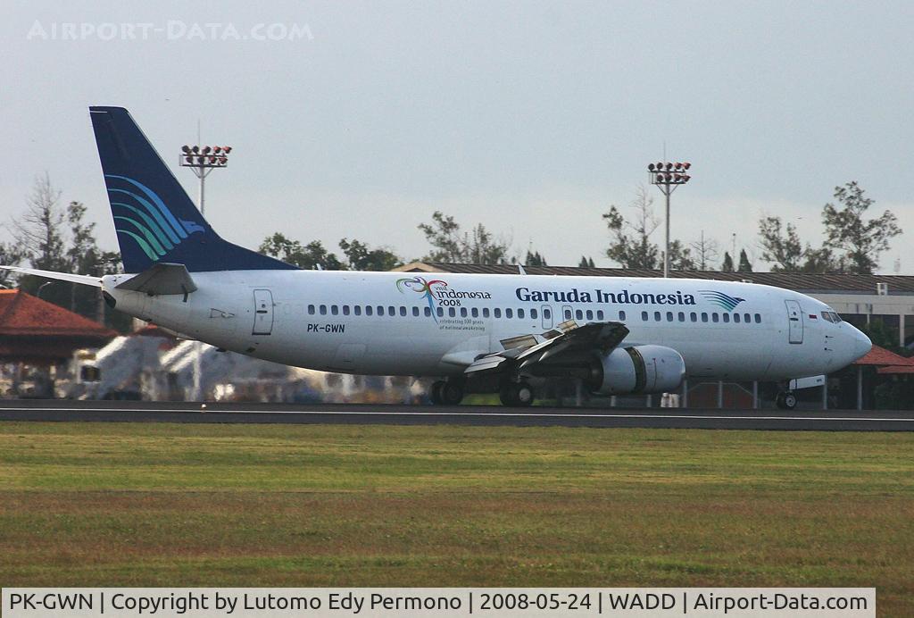 PK-GWN, 1993 Boeing 737-4U3 C/N 25716 LN:2540, Garuda Indonesia