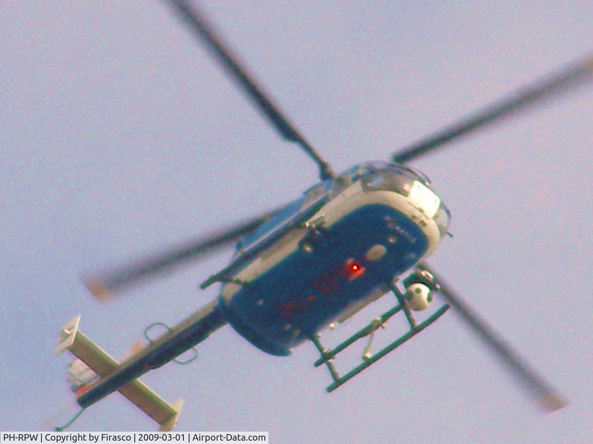 PH-RPW, MBB Bo-105C, c/n S-250, Dutch Police Helicopter Hovering Over Maastricht, Near Main Station