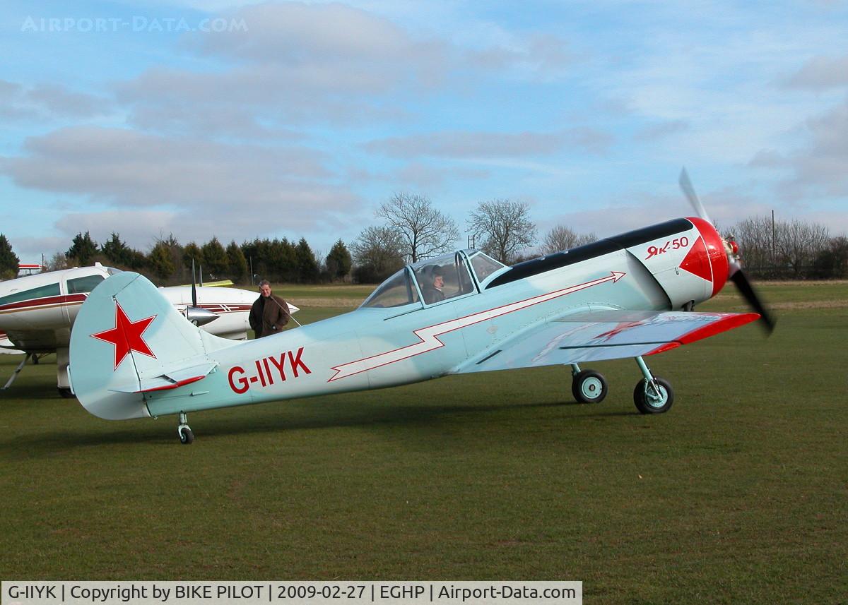 G-IIYK, 1984 Yakovlev Yak-50 C/N 842706, WAITING TO TAXY