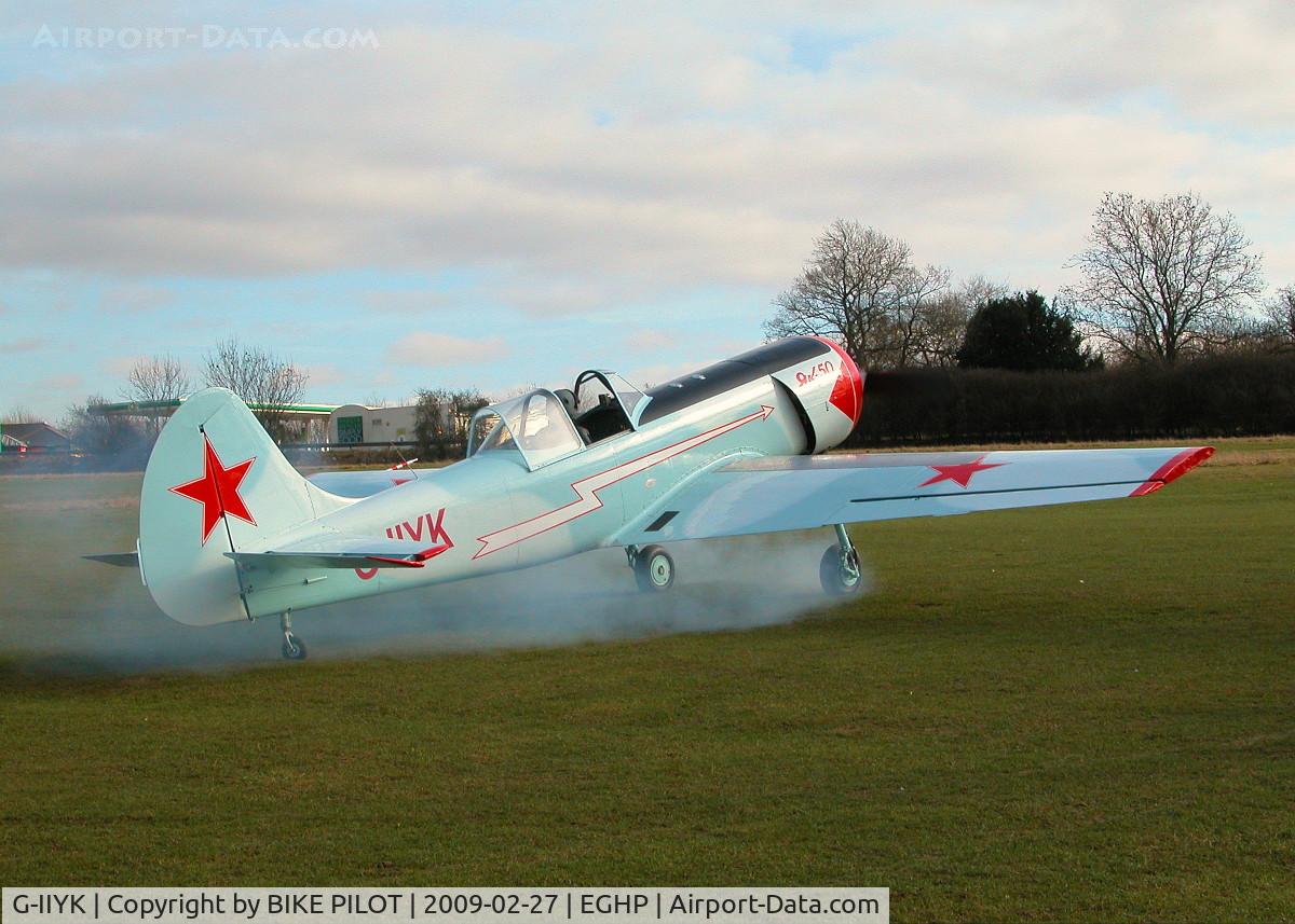 G-IIYK, 1984 Yakovlev Yak-50 C/N 842706, SMOKEY START UP