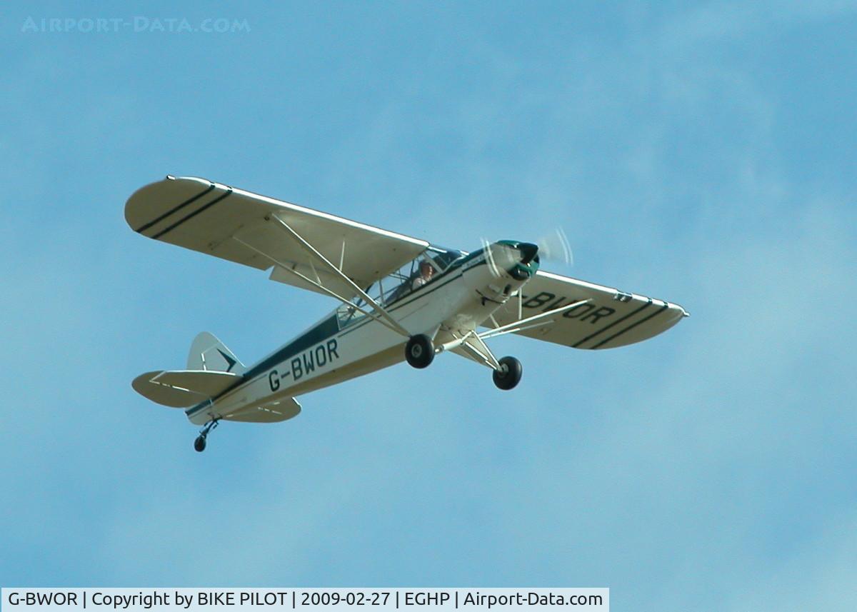 G-BWOR, 1952 Piper L-21B Super Cub C/N 18-2547, OVER SHOOT