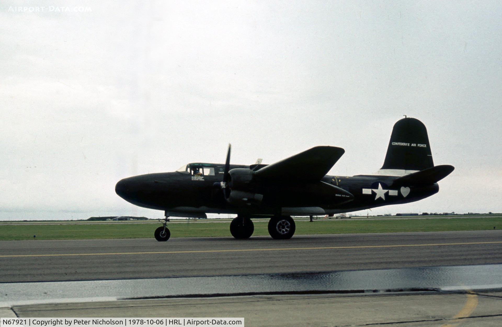 N67921, 1941 Douglas A-20G Havoc C/N 21857, The Confederate Air Force displayed their Havoc at the 1978 Airshow.
