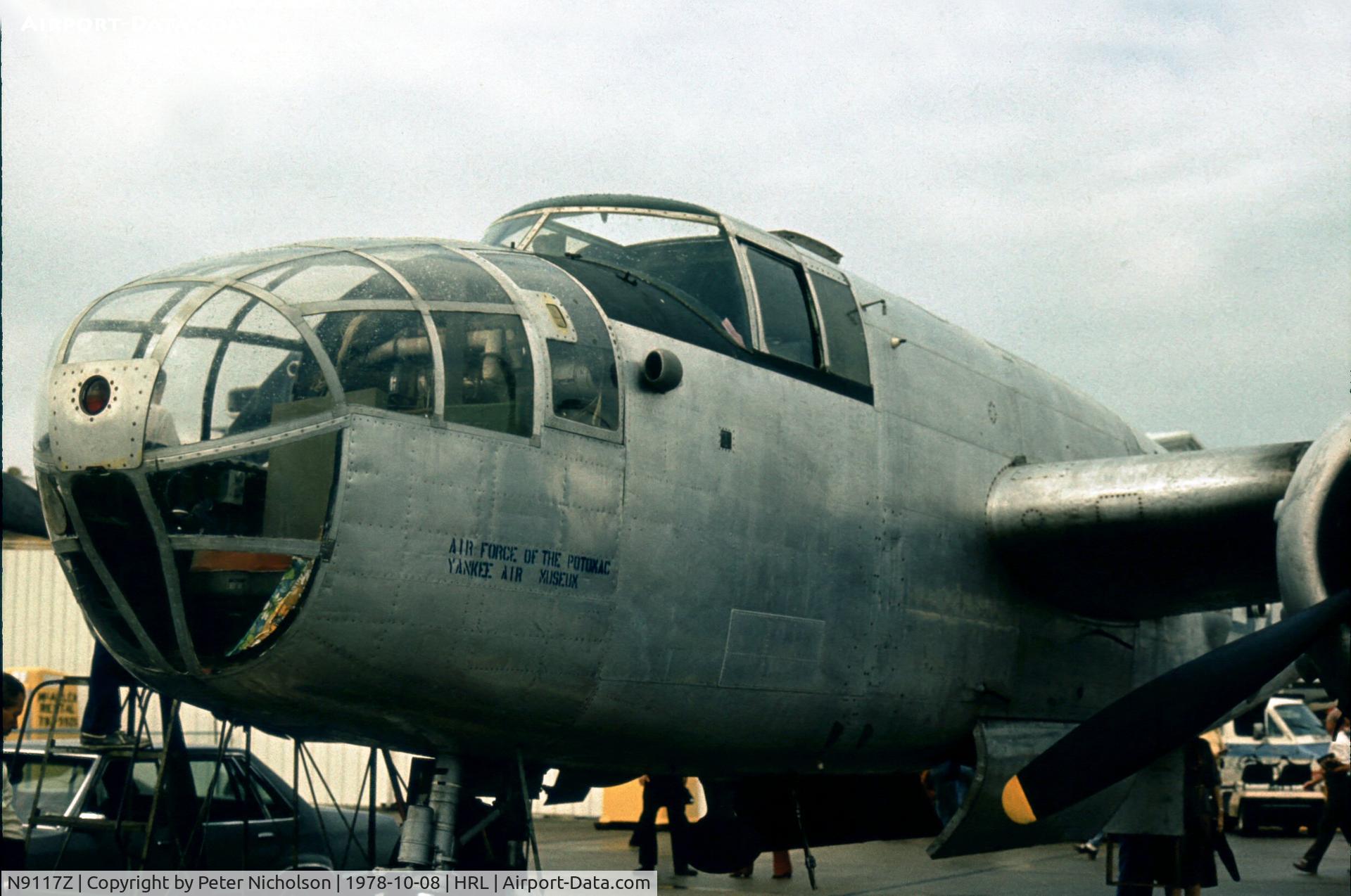 N9117Z, 1944 North American B-25J Mitchell Mitchell C/N 108-32474, This Mitchell of the Air Force of the Potomac attended the 1978 Confederate Air Force Airshow.
