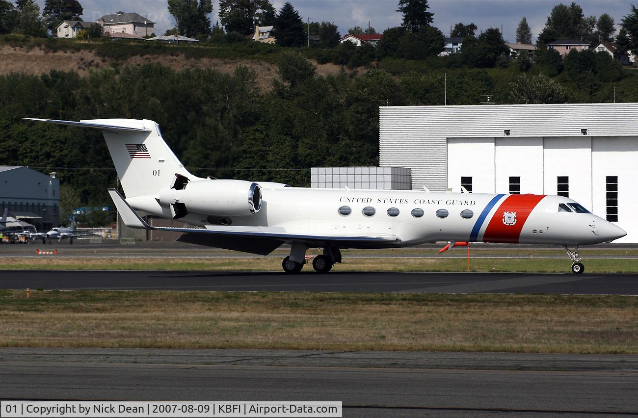01, 2001 Gulfstream Aerospace C-37A (Gulfstream V) C/N 653, KBFI