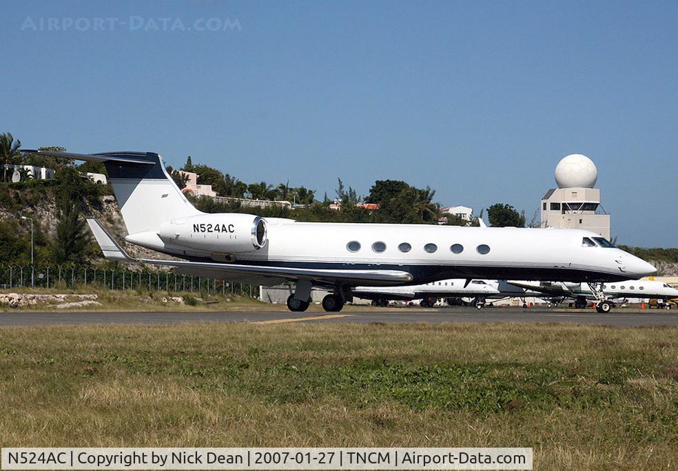 N524AC, 2002 Gulfstream Aerospace G-V C/N 686, TNCM