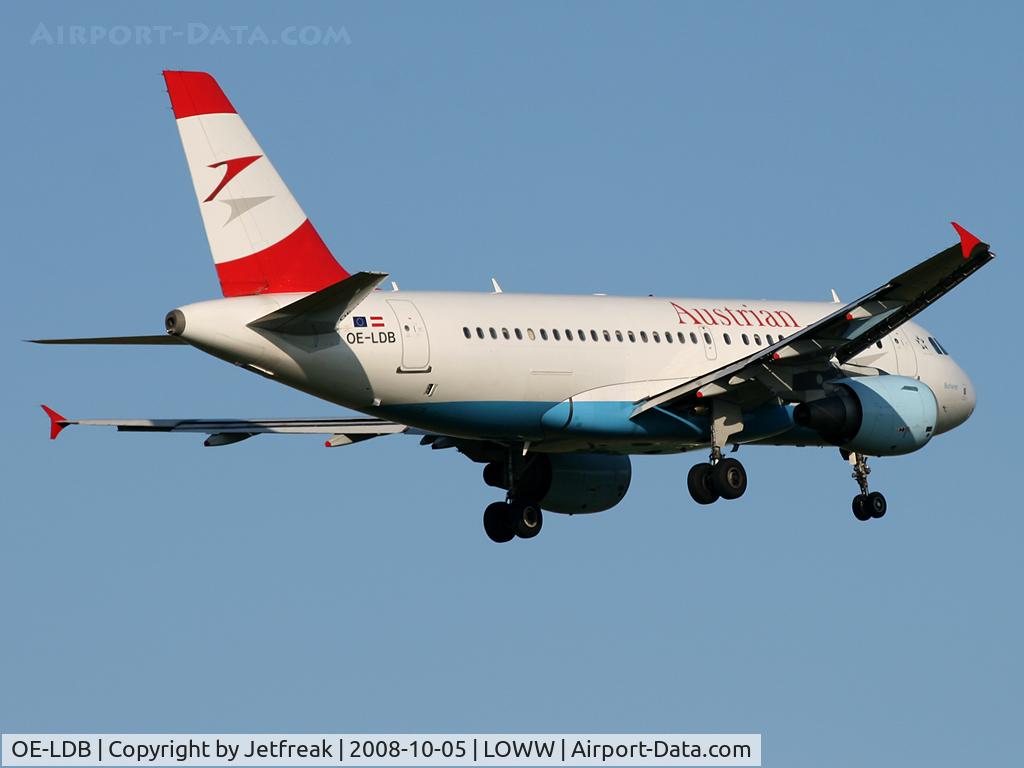 OE-LDB, 2004 Airbus A319-112 C/N 2174, Austrian Airlines Airbus A319-112, c/n: 2174