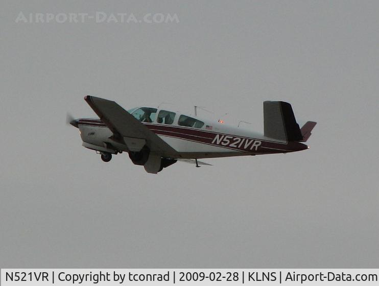 N521VR, 1965 Beech S35 Bonanza C/N D-7922, at Lancaster