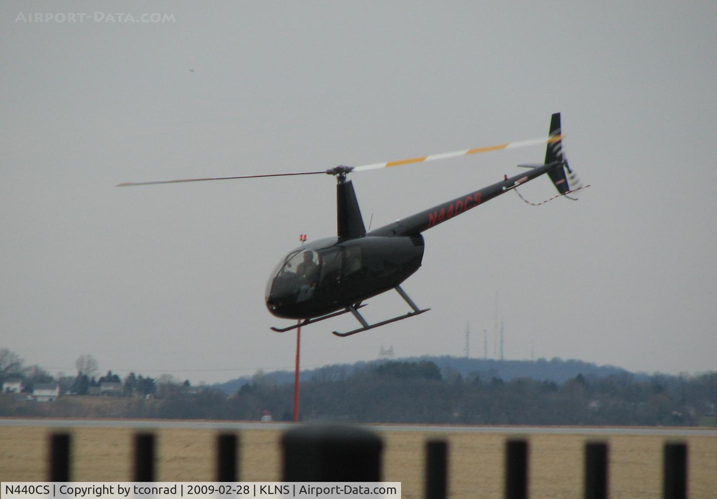 N440CS, 2008 Robinson R44 C/N 1991, at Lancaster