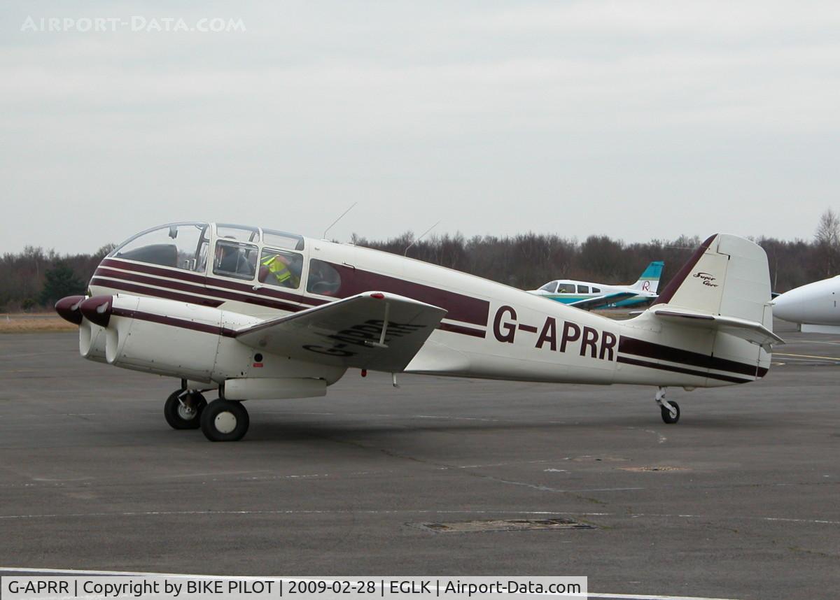 G-APRR, 1956 Let Aero Ae-45S Super C/N 04-014, PARKED UP ON THE TERMINAL APRON
