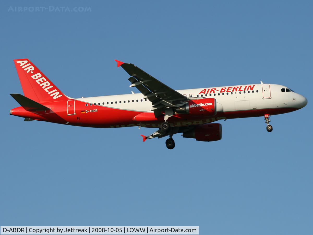 D-ABDR, 2007 Airbus A320-214 C/N 3242, Air Berlin Airbus A320-214, c/n: 3242