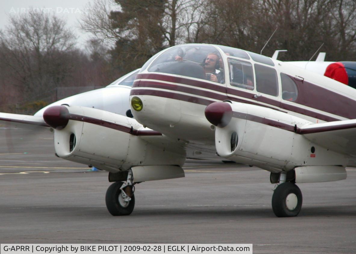 G-APRR, 1956 Let Aero Ae-45S Super C/N 04-014, TAXYING ONTO THE TERMINAL APRON