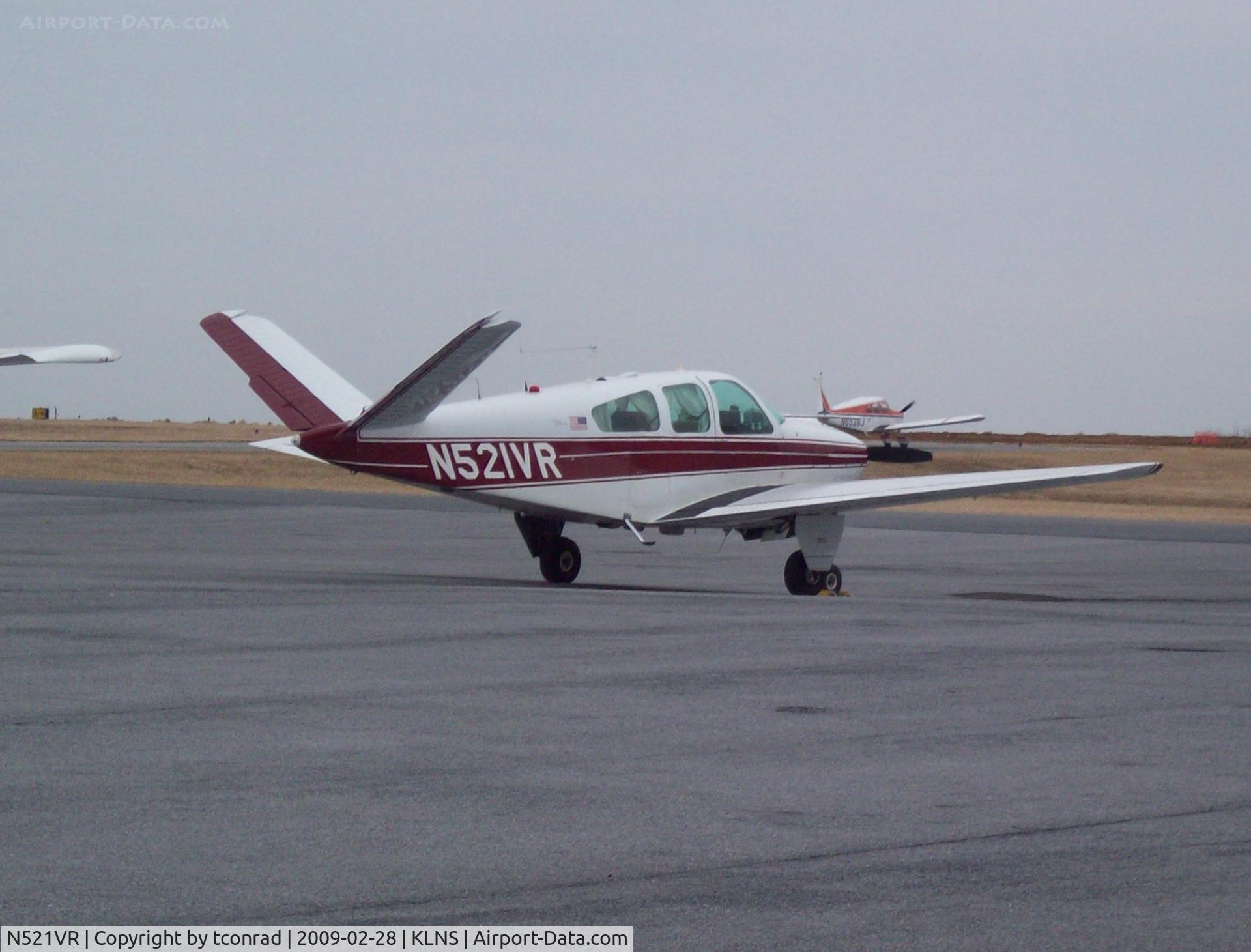 N521VR, 1965 Beech S35 Bonanza C/N D-7922, at Lancaster