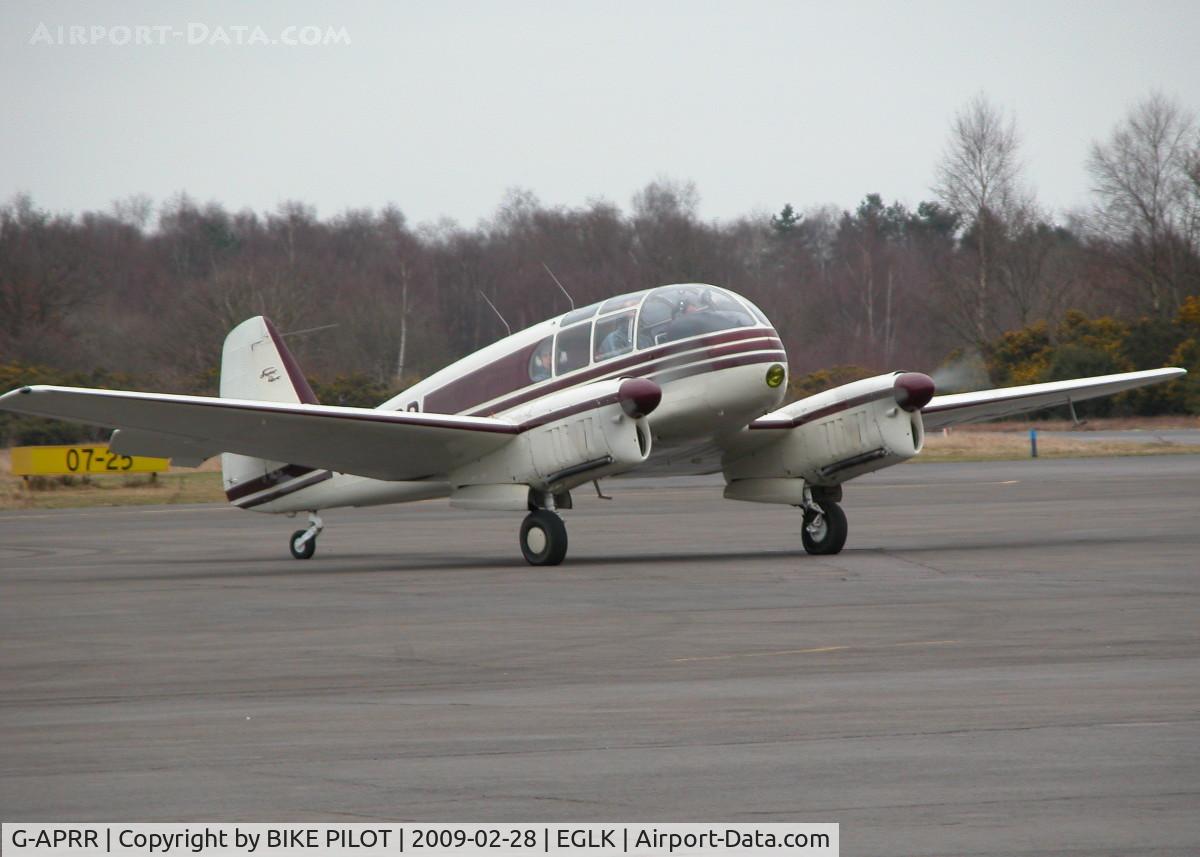 G-APRR, 1956 Let Aero Ae-45S Super C/N 04-014, TAXYING TOWARDS THE TERMINAL