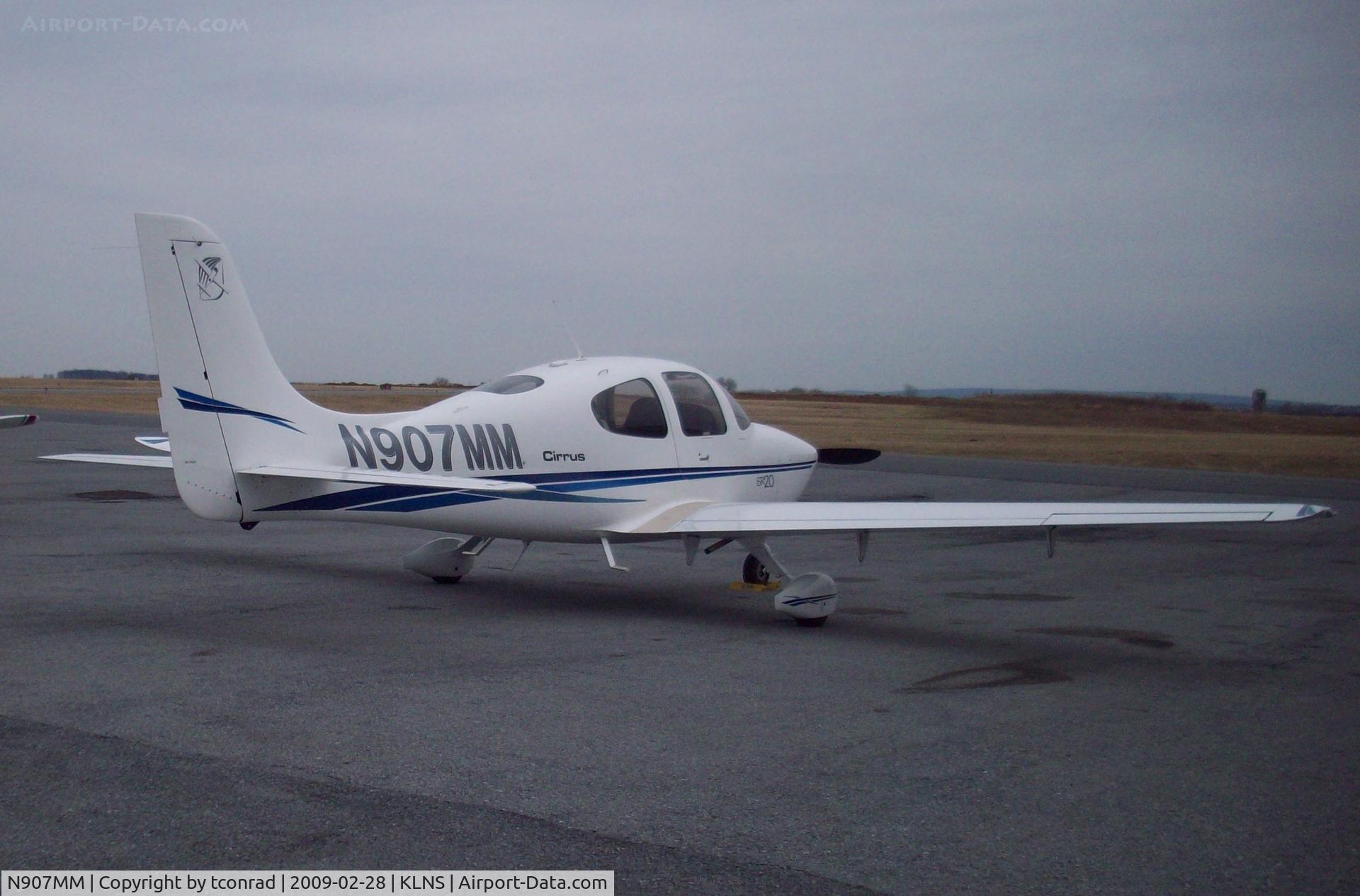 N907MM, 2003 Cirrus SR20 C/N 1270, at Lancaster