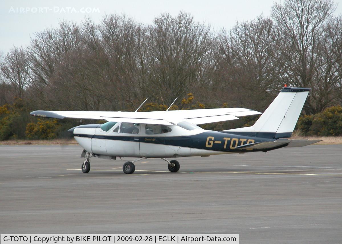 G-TOTO, 1972 Reims Cessna F177RG C/N 0049, ABOUT TO TAXY UPTO RWY 25