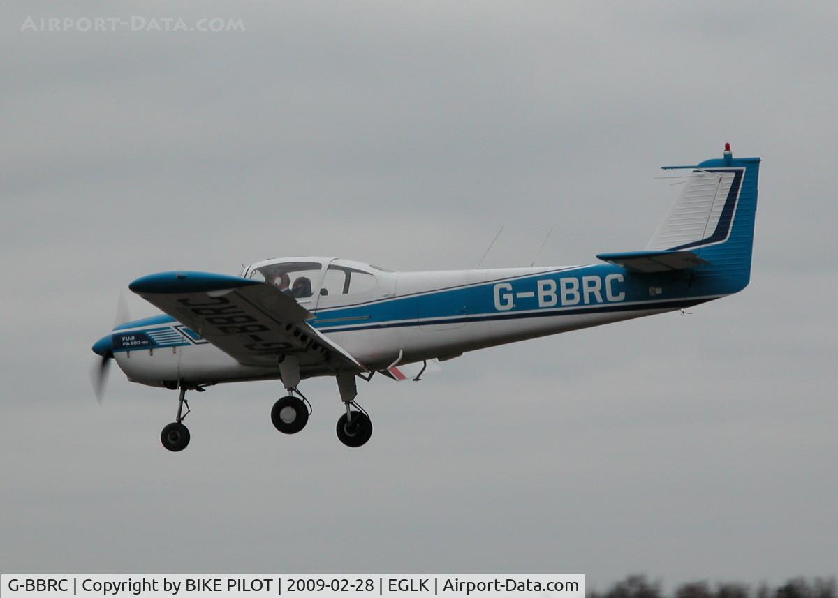 G-BBRC, 1973 Fuji FA-200-180 Aero Subaru C/N 235, DOING A FEW TOUCH AND GOES