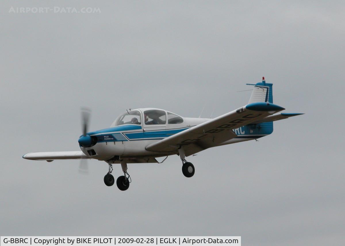 G-BBRC, 1973 Fuji FA-200-180 Aero Subaru C/N 235, ON FINALS FOR 25 FOR A TOUCH AND GO
