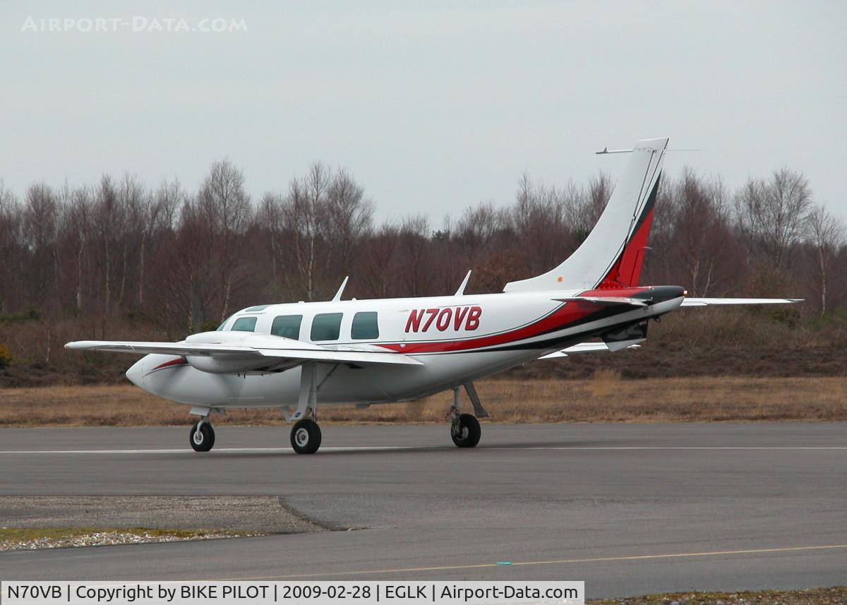 N70VB, 1977 Smith Aerostar 600 C/N 60-0446-150, JUST STARTING IT'S TAKE OFF ROLL
