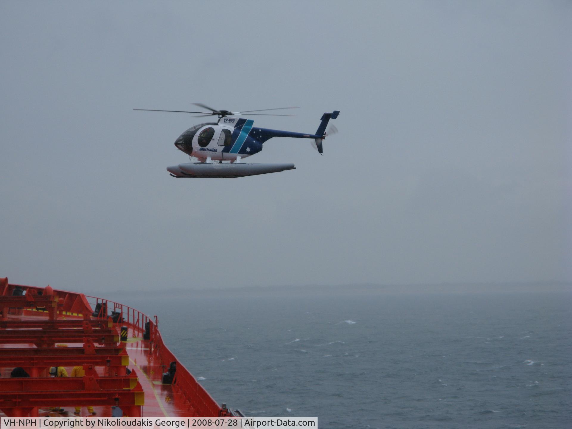 VH-NPH, 1989 McDonnell Douglas MD-500E (369E) C/N 0352E, Marine Pilot Transfer Helicopter