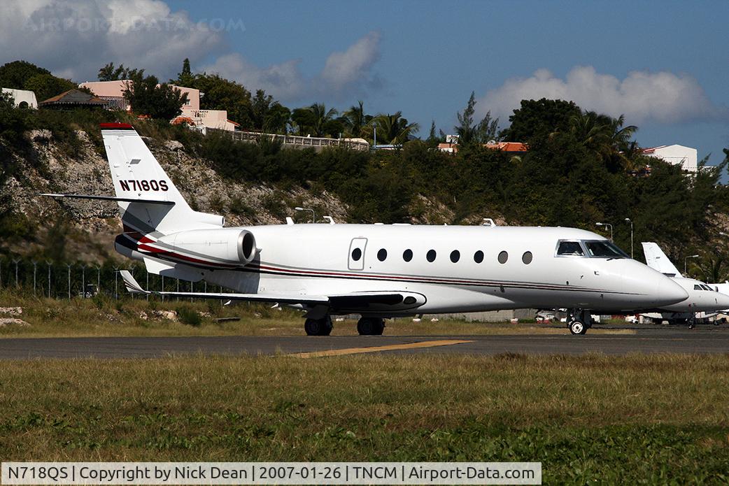 N718QS, 2006 Israel Aircraft Industries Gulfstream 200 C/N 136, TNCM