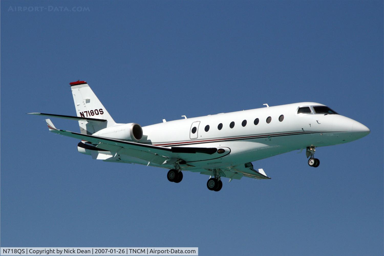 N718QS, 2006 Israel Aircraft Industries Gulfstream 200 C/N 136, TNCM