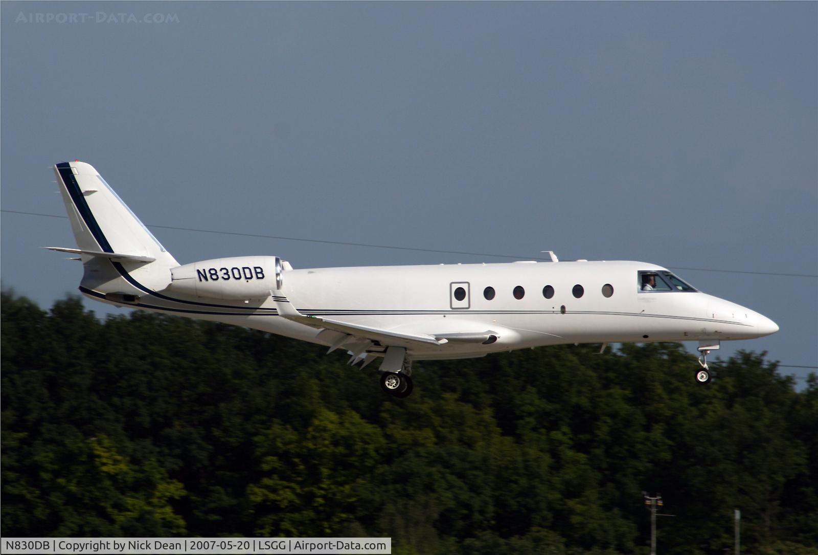 N830DB, 2006 Israel Aircraft Industries Gulfstream G150 C/N 206, LSGG