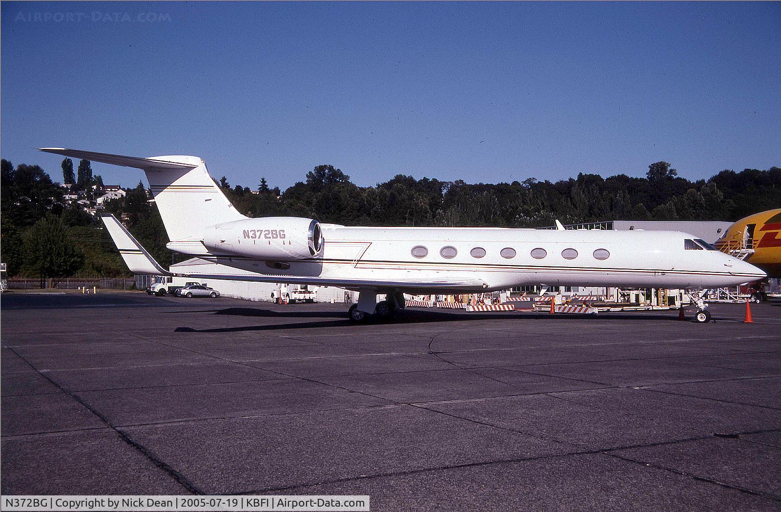 N372BG, 1995 Gulfstream Aerospace Gulfstream IVSP C/N 1273, KBFI