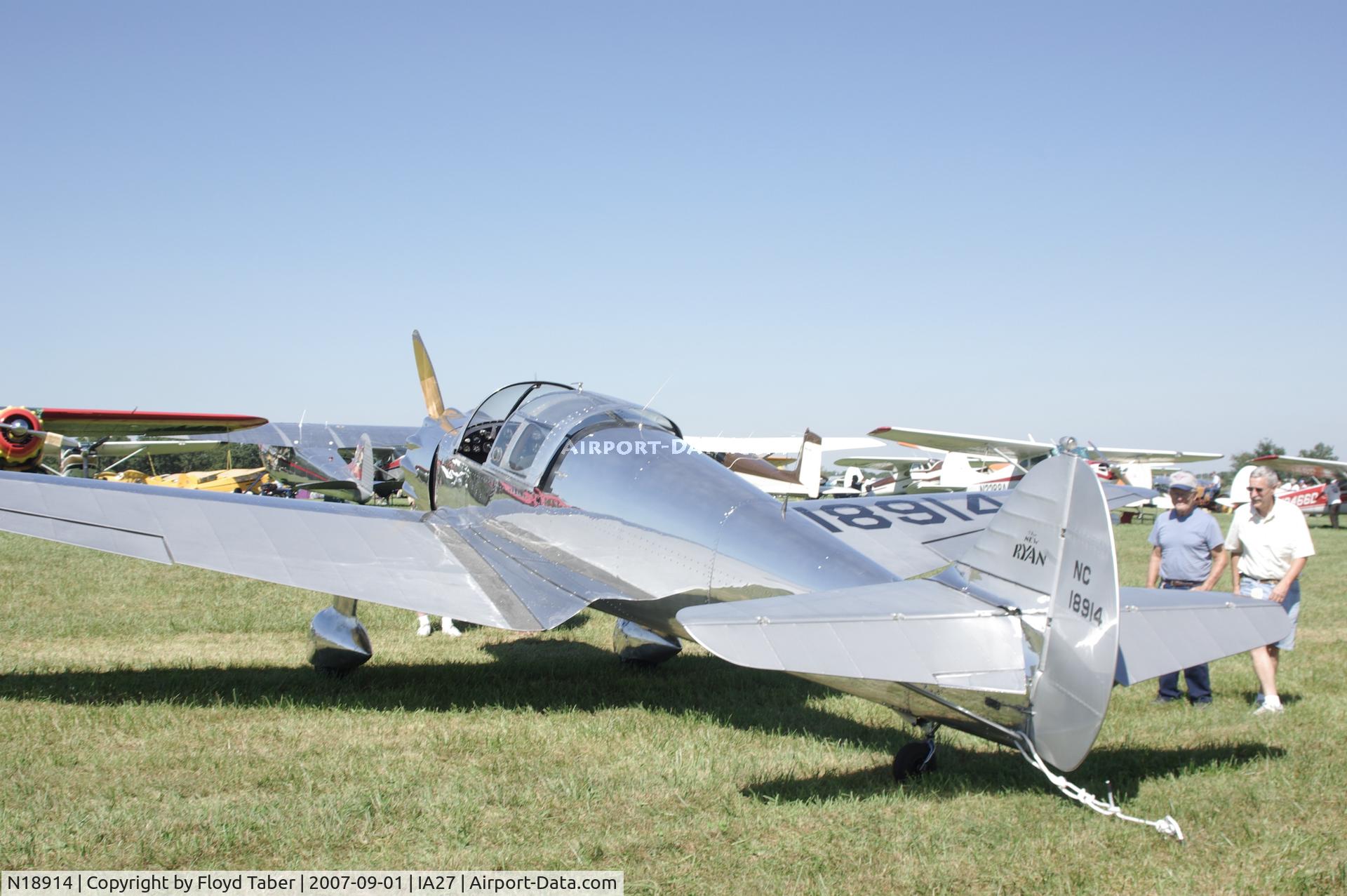 N18914, 1938 Ryan Aeronautical SCW-145 C/N 208, Blakesburg 2007