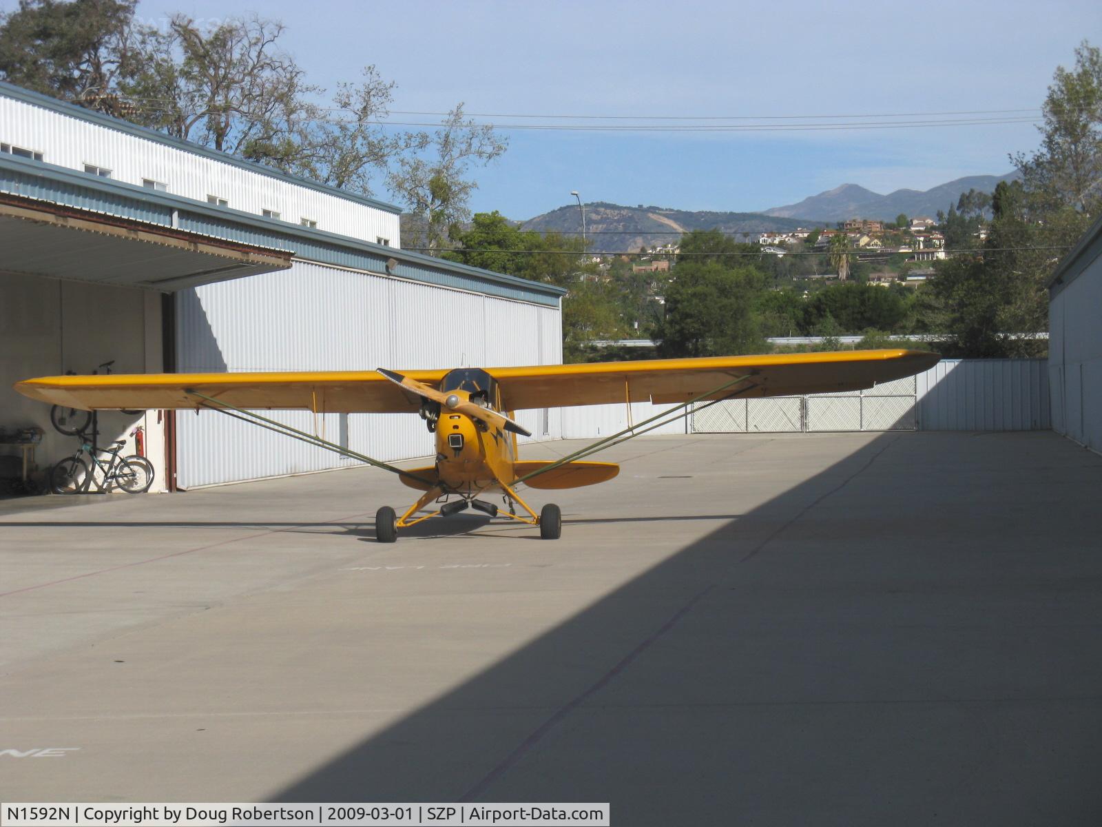 N1592N, 1947 Piper J3C-65 Cub Cub C/N 23124, 1947 Piper J3C-65 CUB, Continental A&C65 65 Hp