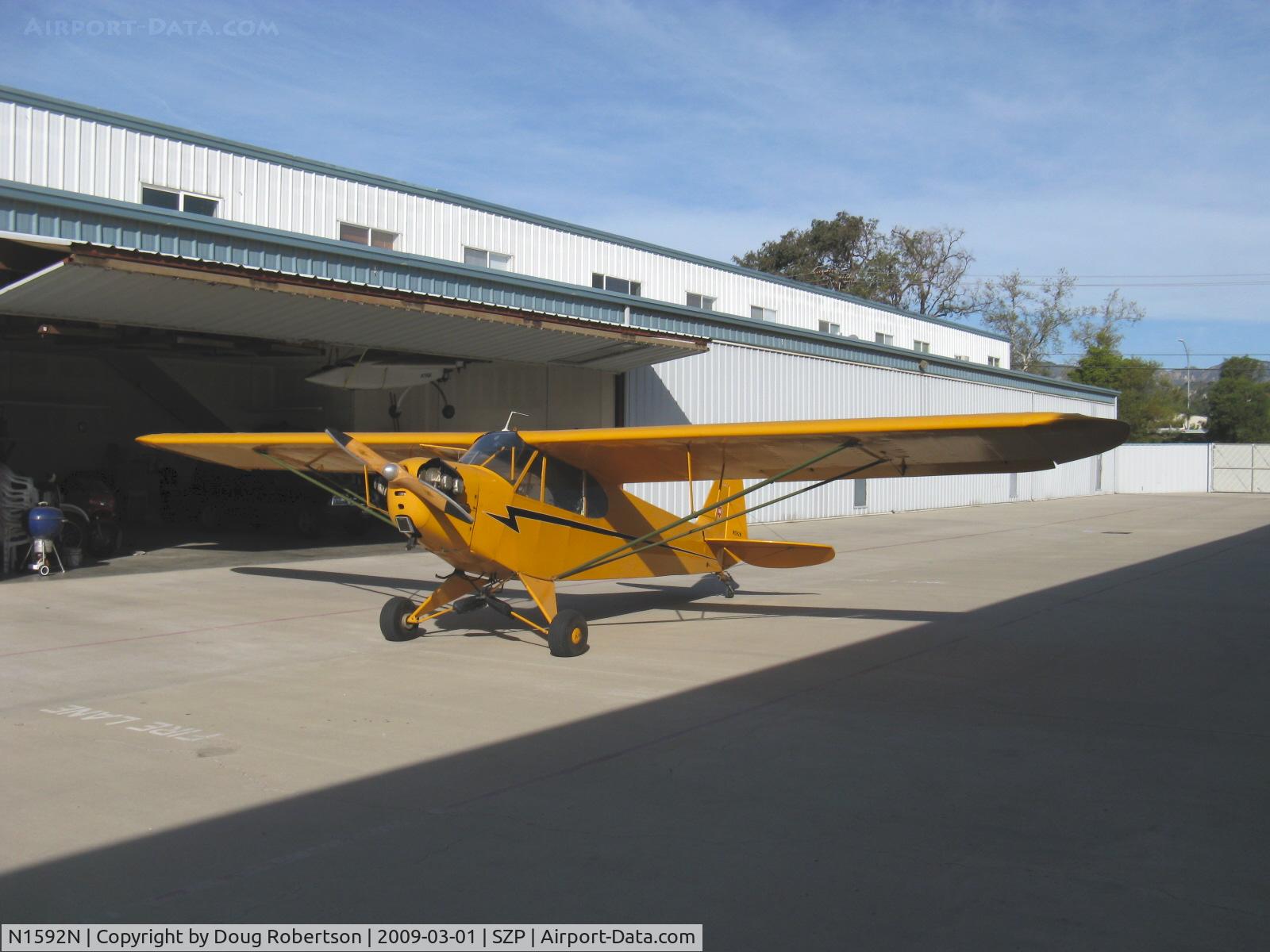 N1592N, 1947 Piper J3C-65 Cub Cub C/N 23124, 1947 Piper J3C-65 CUB, Continental A&C65 65 Hp