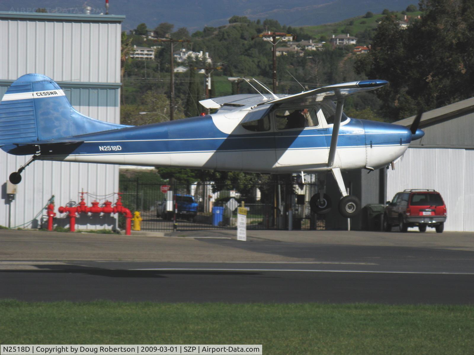 N2518D, 1952 Cessna 170B C/N 20670, 1952 Cessna 170B, Continental C-145-2 145 Hp, landing Rwy 04