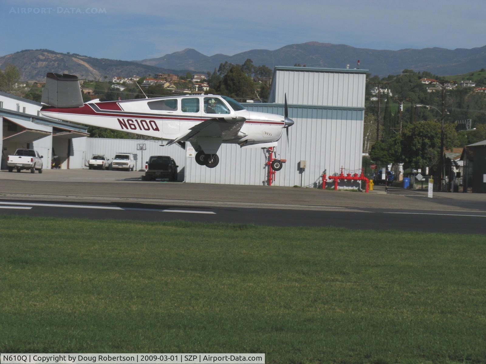 N610Q, 1959 Beech K35 Bonanza C/N D-5821, 1959 Beech K35 BONANZA, Continental IO-470-C 250 Hp, 1st Bonanza with 50 gals. std., max speed 210 mph, landing Rwy 04