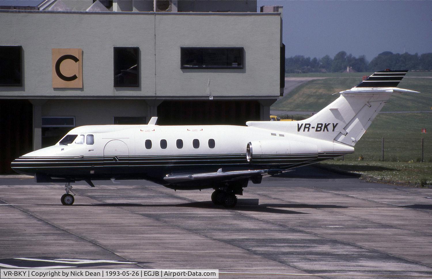 VR-BKY, 1968 Hawker Siddeley HS.125 F3A C/N 25150, EGJB