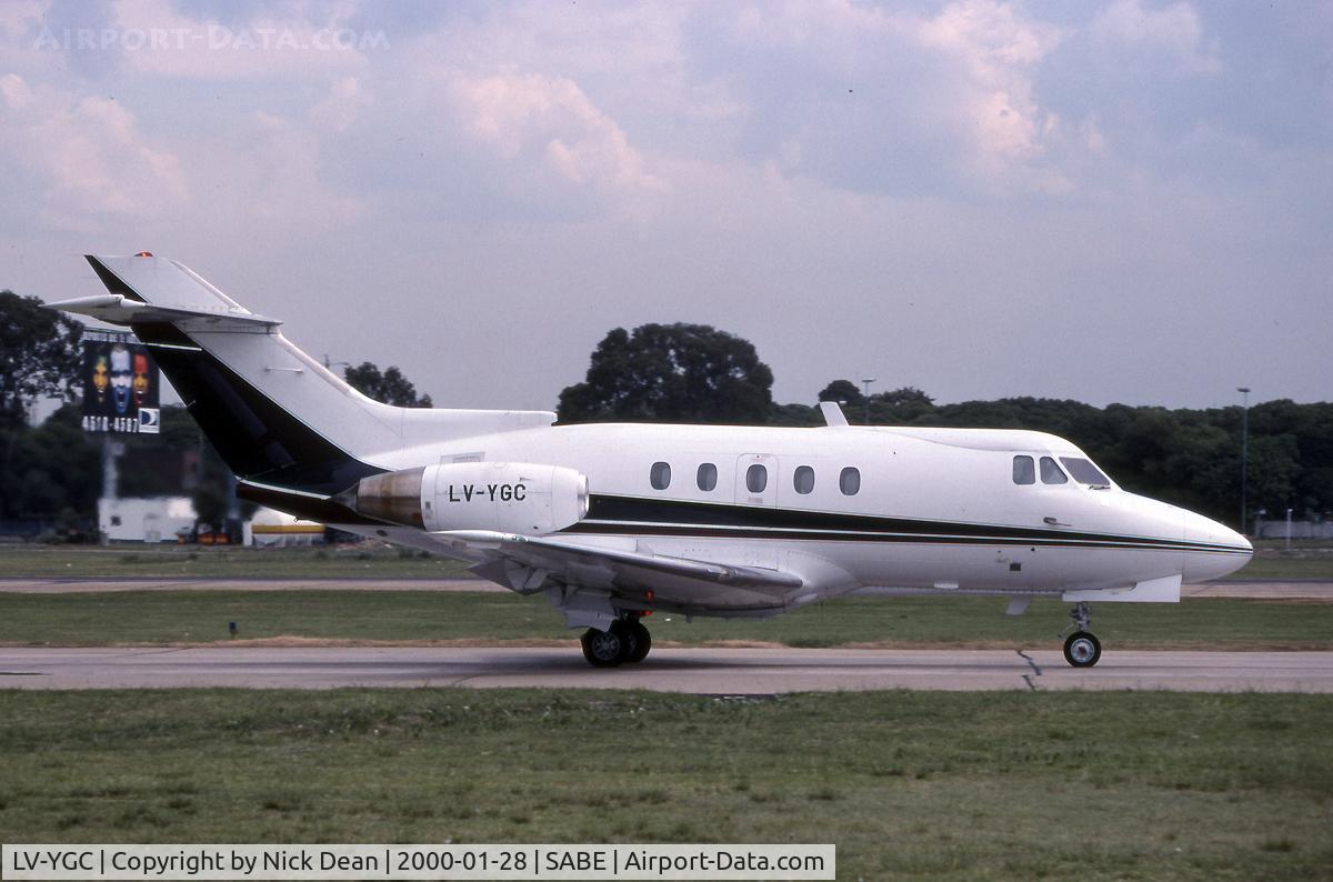 LV-YGC, 1965 Hawker Siddeley HS.125 Series 1A C/N 25046, SABE