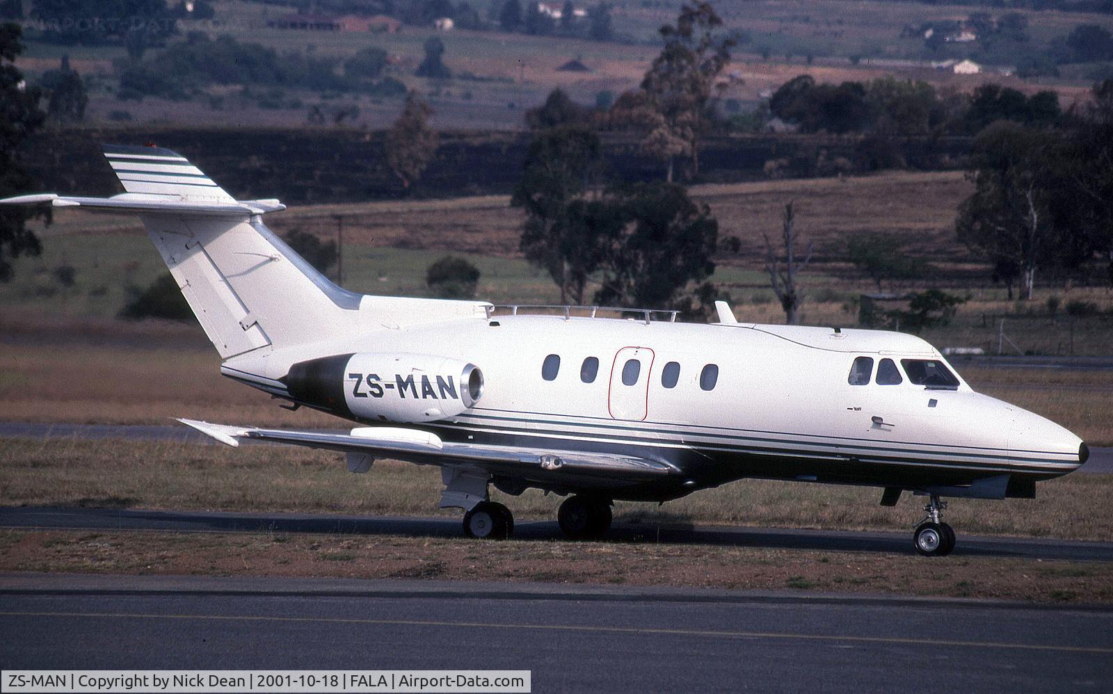 ZS-MAN, 1966 Hawker Siddeley HS.125 Series 1B C/N 25067, FALA