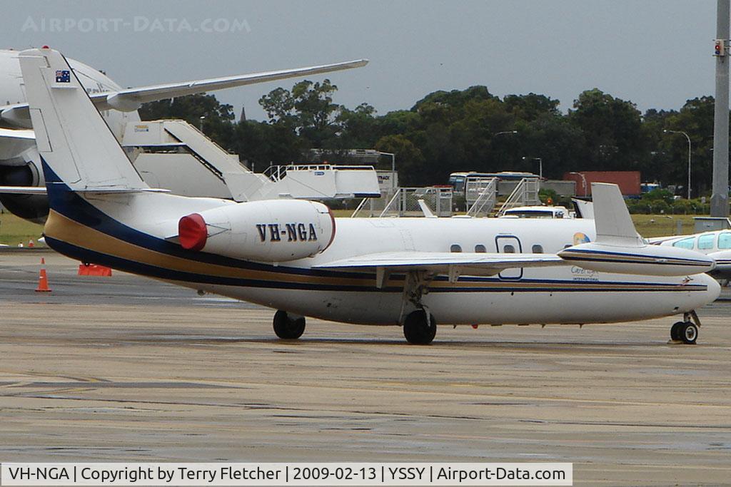 VH-NGA, 1983 Israel Aircraft Industries IAI-1124A Westwind II C/N 387, Westwind on Sydney Bizjet Ramp