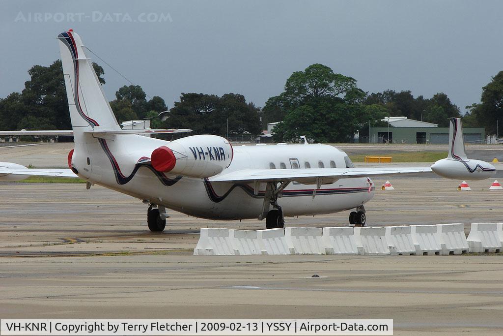 VH-KNR, 1981 Israel Aircraft Industries IAI-1124A Westwind II C/N 340, Westwind on Sydney Bizjet Ramp
