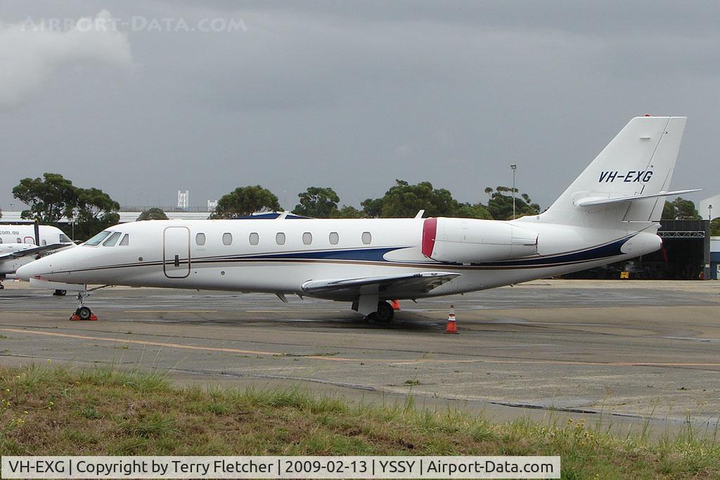 VH-EXG, 2005 Cessna 680 Citation Sovereign C/N 680-0072, Cessna 680 Sovereign at Sydney