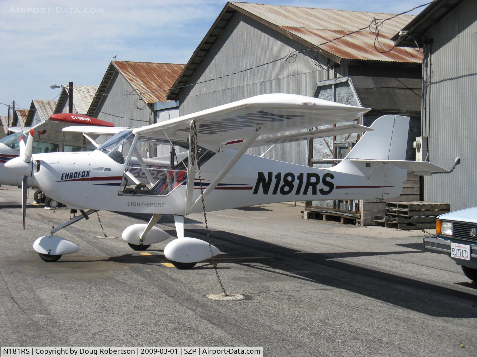 N181RS, 2007 Aeropro Eurofox LSA C/N 21307, 2007 Aeropro Cz EUROFOX, Rotax 912 ULS 100 Hp