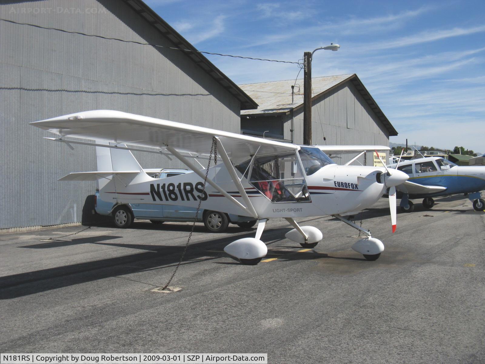 N181RS, 2007 Aeropro Eurofox LSA C/N 21307, 2007 Aeropro Cz EUROFOX, Rotax 912 ULS 100 Hp