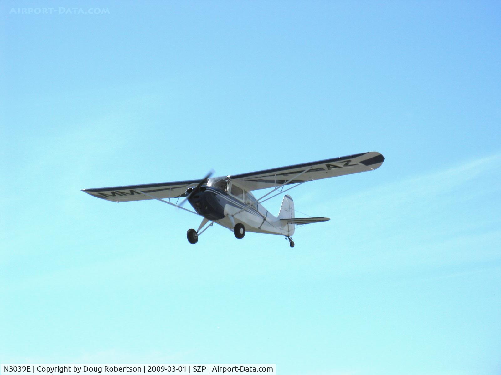 N3039E, 1946 Aeronca 7AC Champion C/N 7AC-6625, 1946 Aeronca 7AC CHAMPION, Continental O-200 100 Hp by STC, takeoff climb Rwy 04