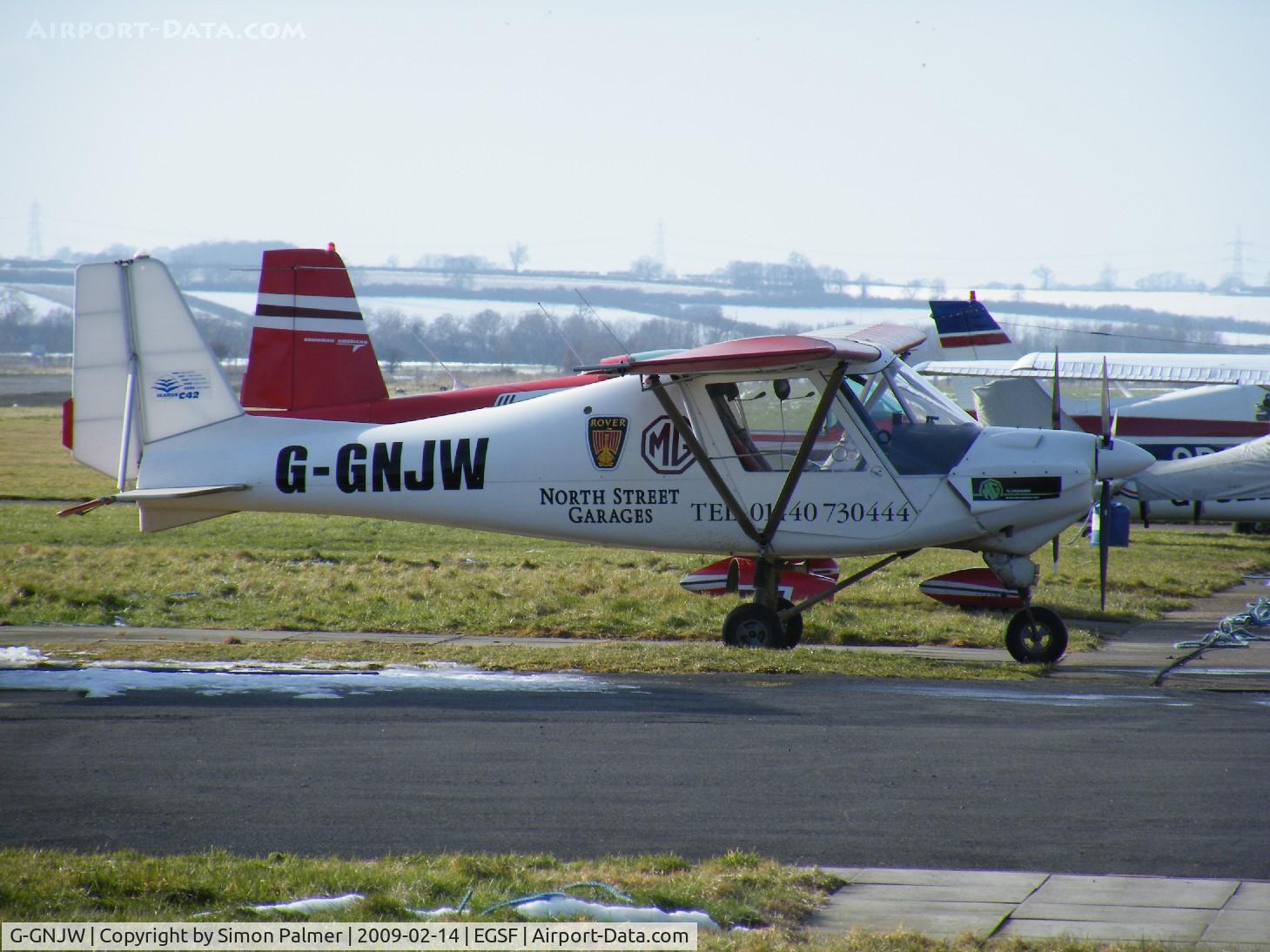 G-GNJW, 2002 Comco Ikarus C42 FB100 VLA C/N PFA 322-13717, Ikarus C42 at Conington