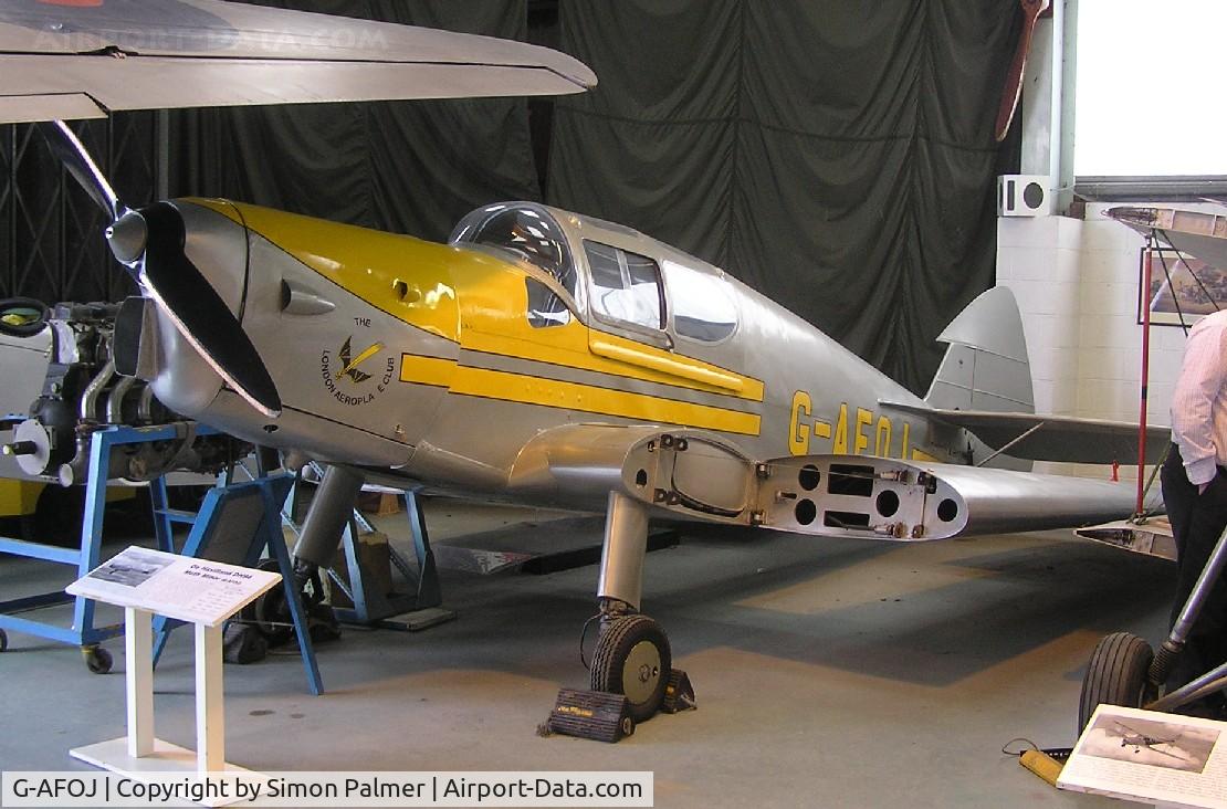 G-AFOJ, 1939 De Havilland DH-94 Moth Minor Coupe C/N 9407, Moth Minor in de Havilland museum