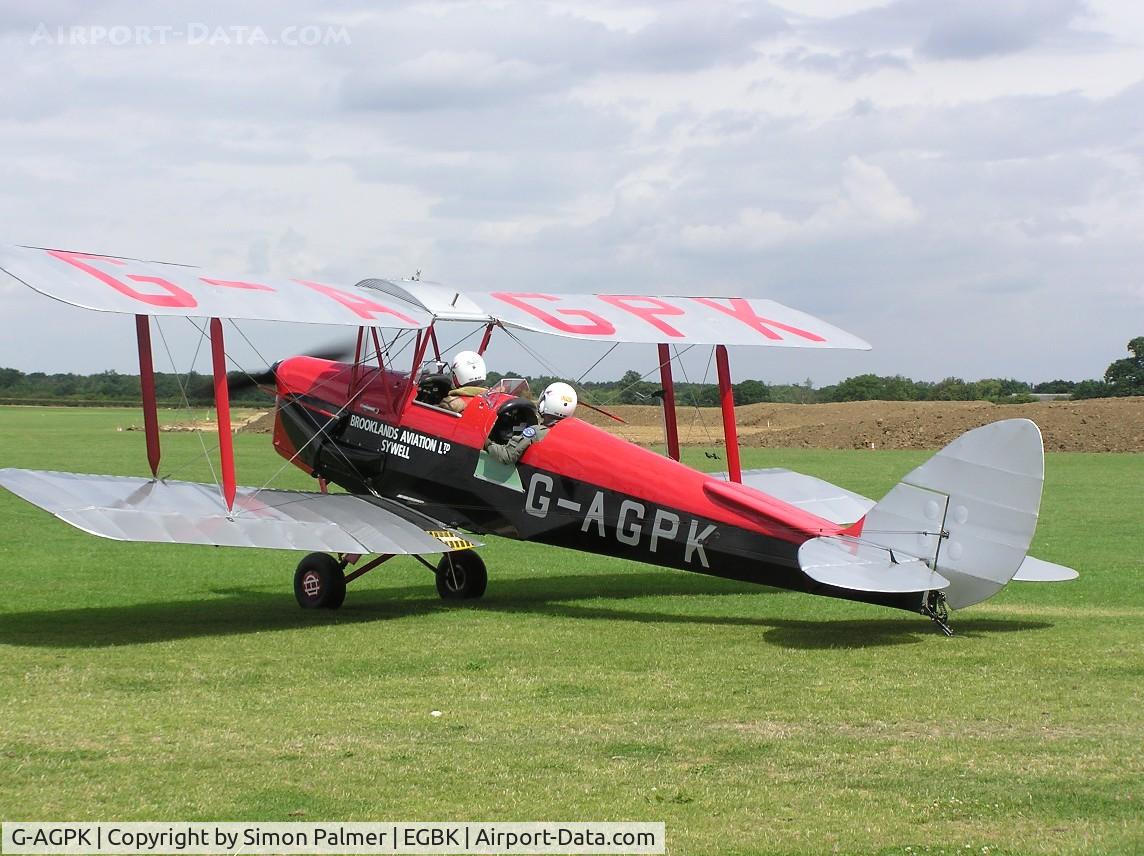 G-AGPK, 1945 De Havilland DH-82A Tiger Moth II C/N 86566, Tiger at Sywell