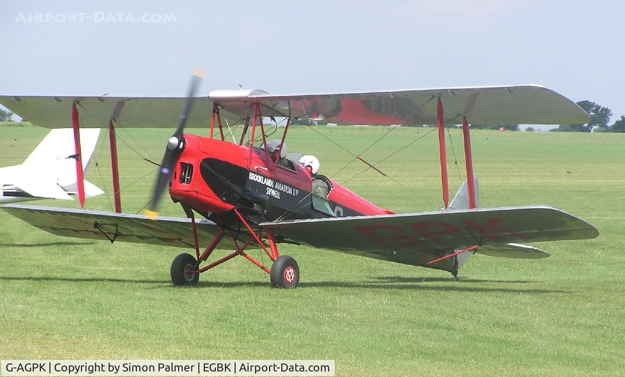G-AGPK, 1945 De Havilland DH-82A Tiger Moth II C/N 86566, Tiger at Sywell